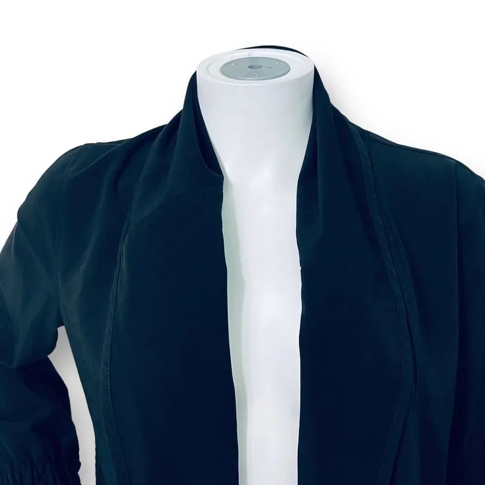 St John Yellow Label Blazer S Zip Front Minimal Quiet Luxury Workwear